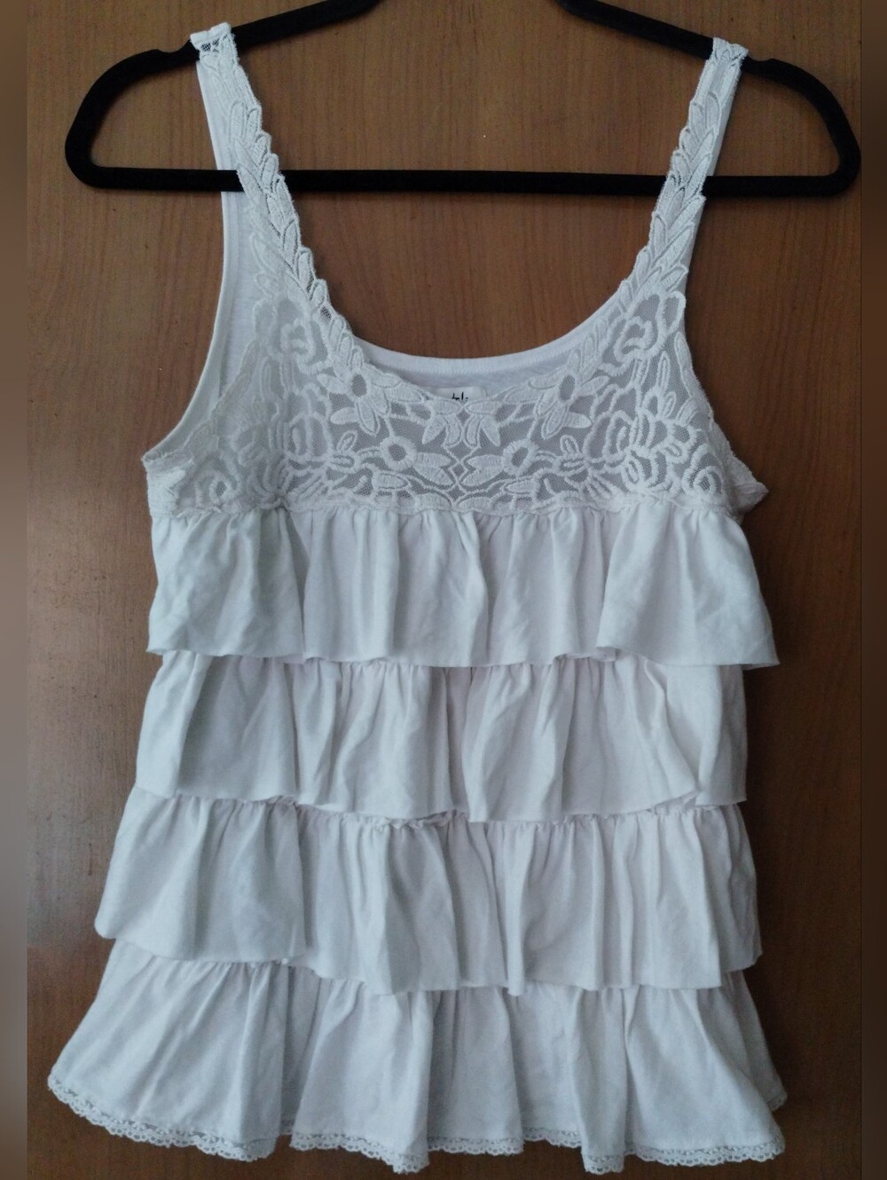 White Lace Floral Top
